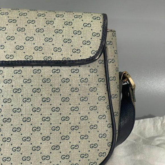 100% Authentic Gucci 1960's Micro GG Monogram Crossbody Bag - Picture 7 of 15